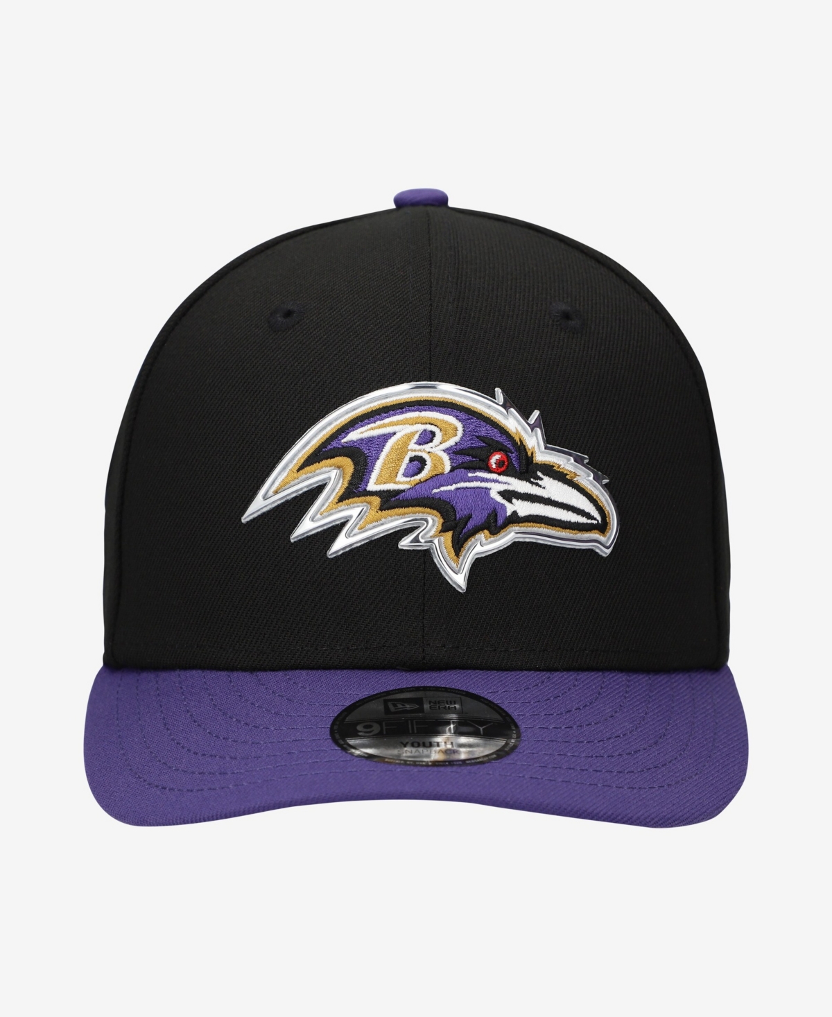 New Era Big Boys and Girls Black/Purple Baltimore Ravens 2026 Nfl Draft Pre-Curved 9FIFTY Snapback Hat