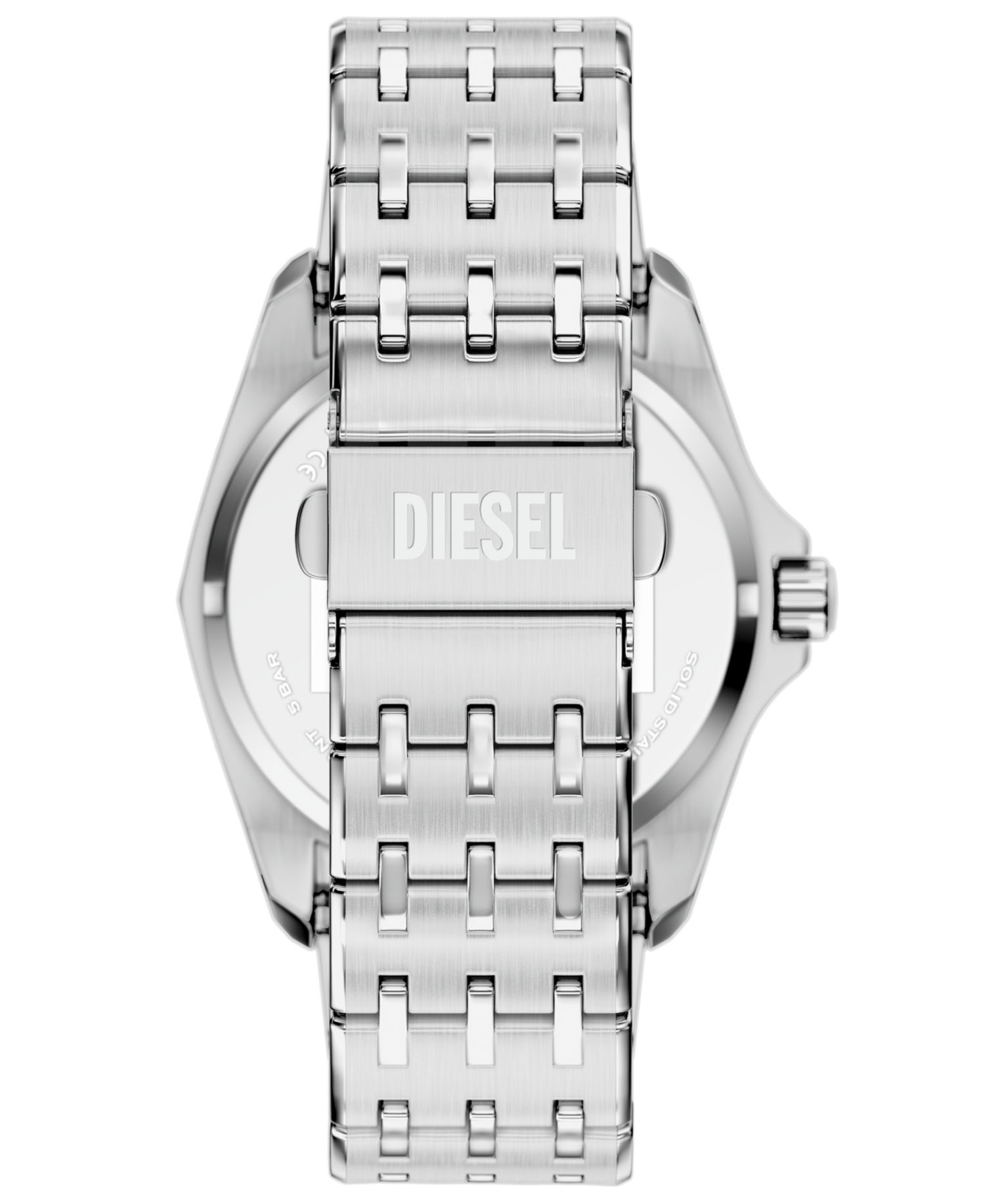 Men's Stinger Quartz Silver Stainless Steel Watch 44mm