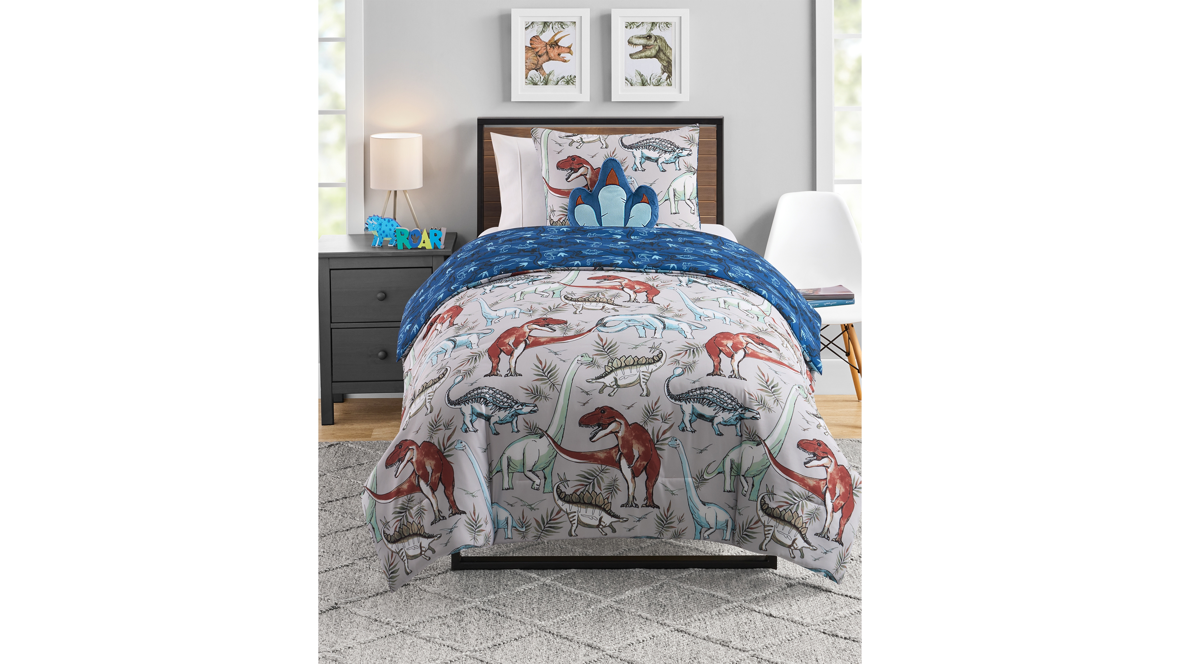 Olivia & Finn Kids Patterned 3-Piece Comforter Set, Twin