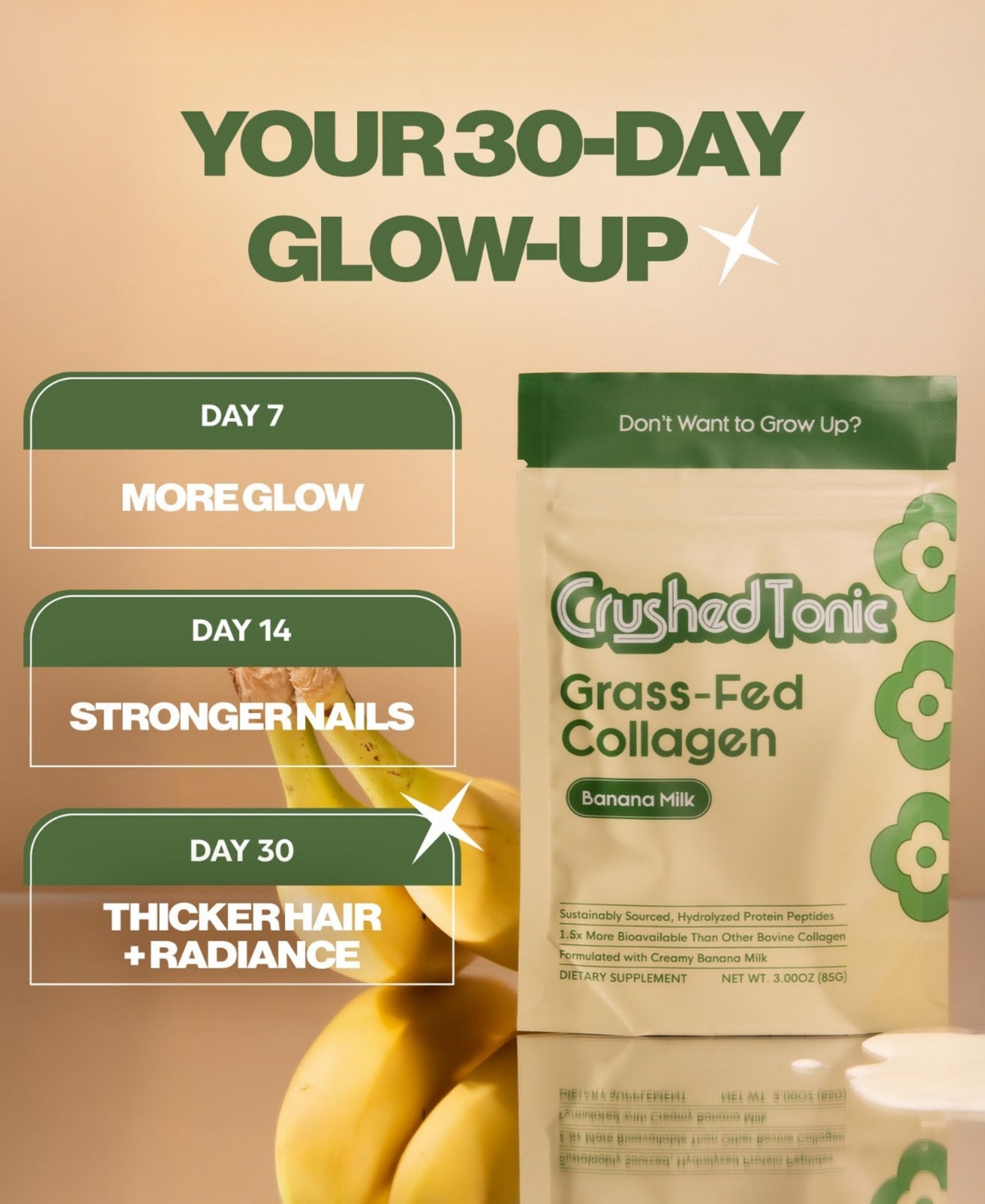 Crushed Tonic Banana Milk Collagen