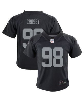 Preschool Maxx Crosby Black Las Vegas Raiders Team Game Jersey