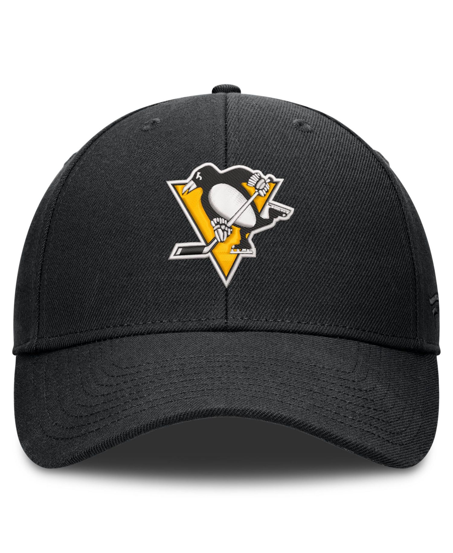 Men's Black Pittsburgh Penguins Force Adjustable Hat