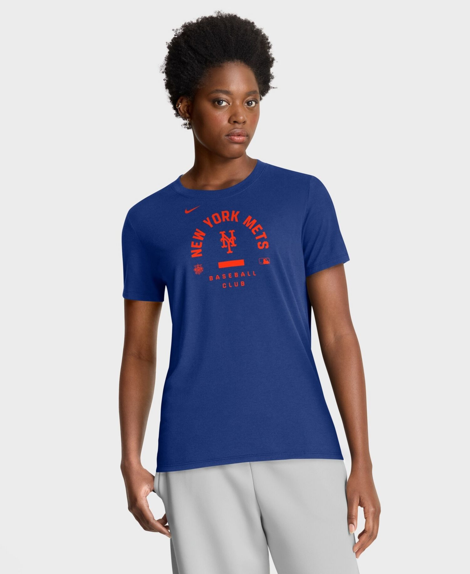 Women's Royal New York Mets Authentic Collection Early Work Tri-Blend Dri-FIT T-Shirt