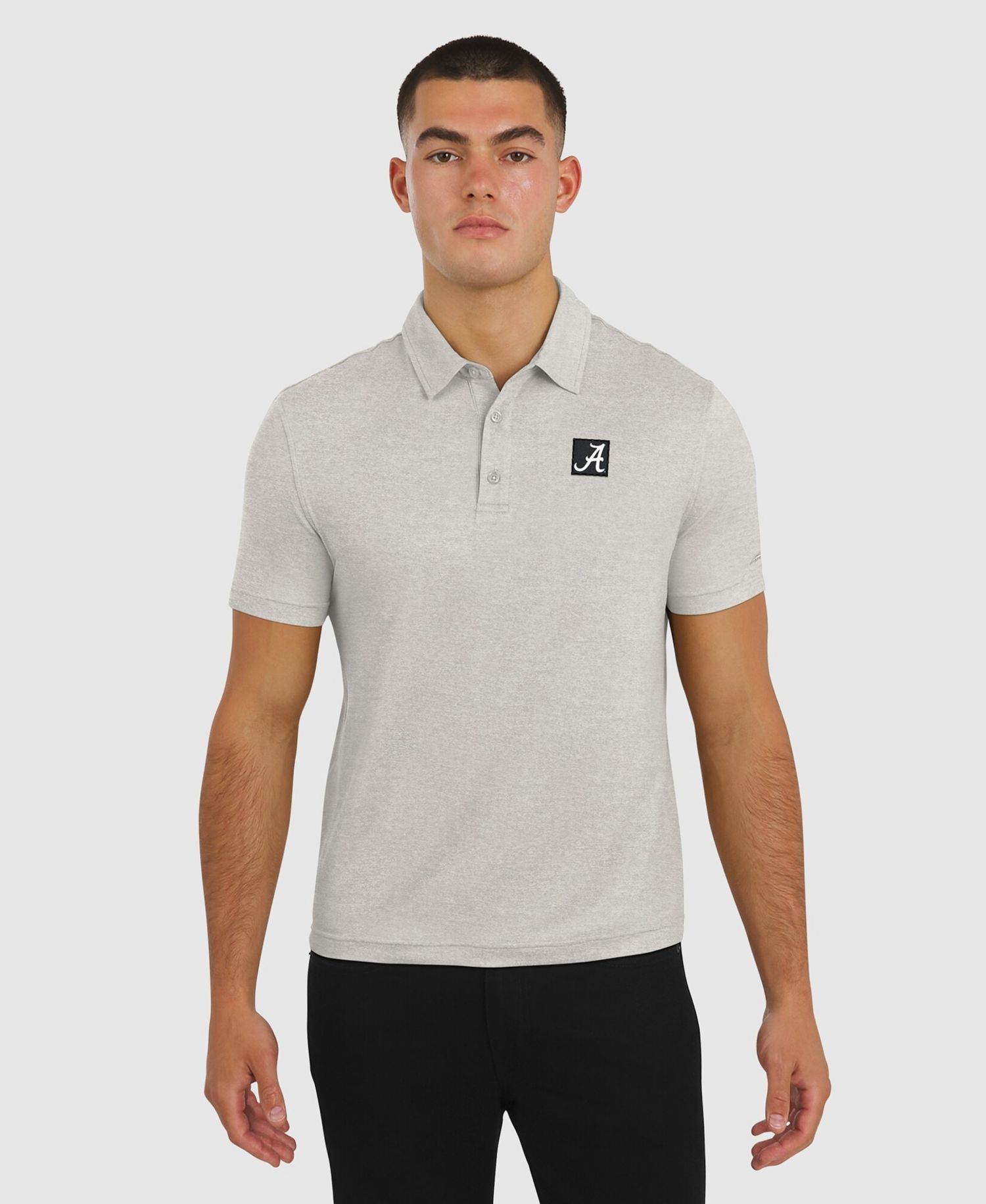 Men's Cream Alabama Crimson Tide Four Down Polo Shirt