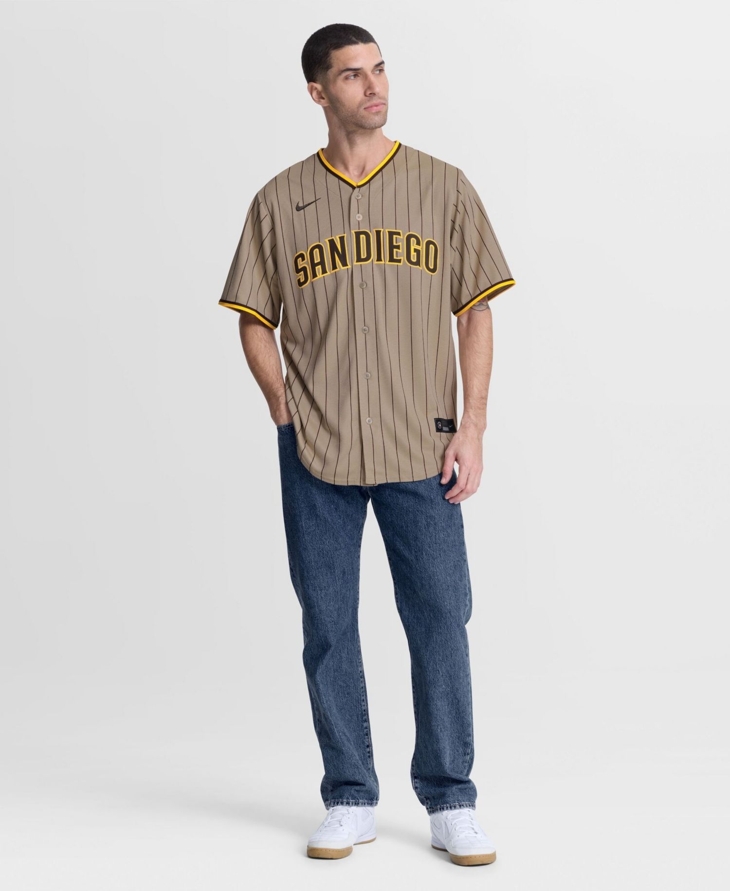 Men's Fernando Tatis Jr. Sand San Diego Padres Alternate Replica Jersey