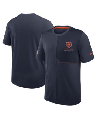 Men's Navy Chicago Bears Sideline UV Dri-FIT Coaches T-Shirt