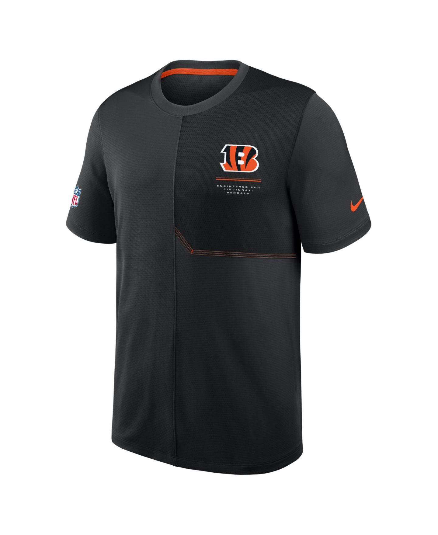 Мужская футболка Nike Black Cincinnati Bengals Sideline UV Dri-FIT Coaches — фото 2
