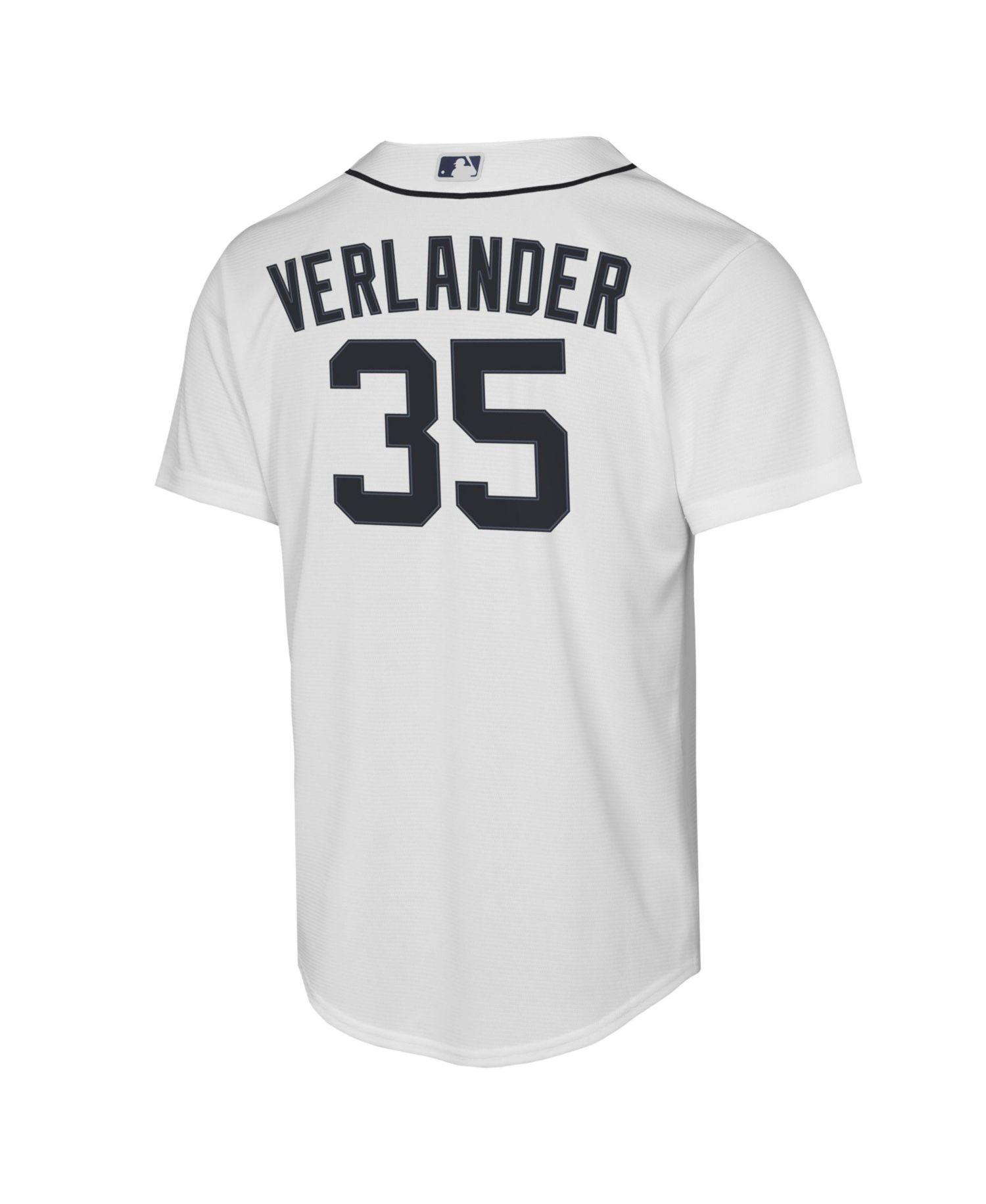 Big Boys and Girls Justin Verlander White Detroit Tigers Home Replica Jersey