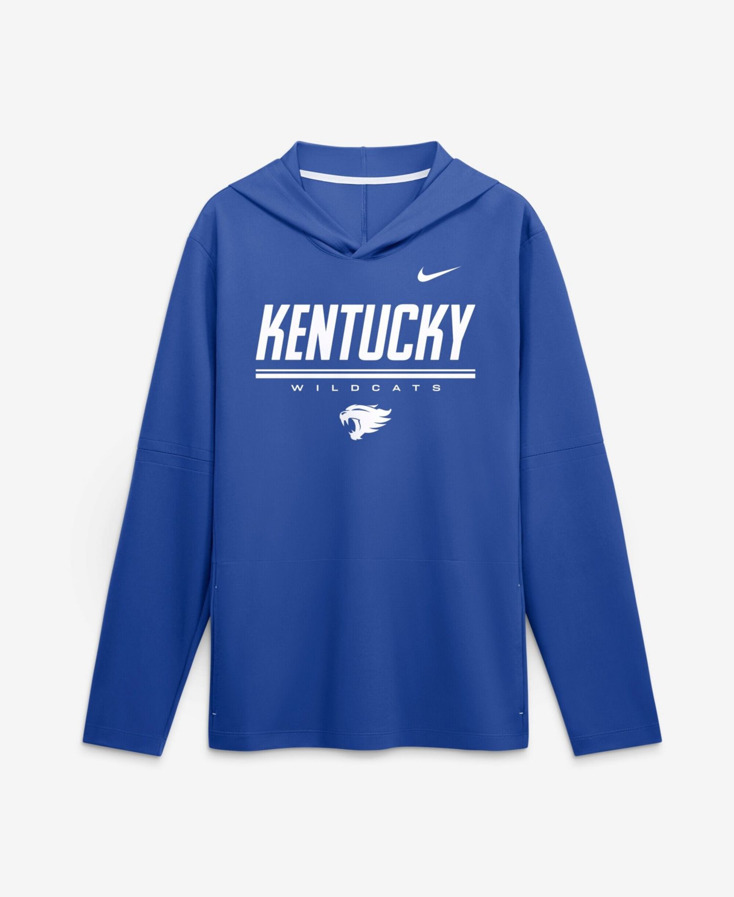 Men's Royal Kentucky Wildcats 2026 Sideline Lightweight Long Sleeve Dri-FIT Hoodie