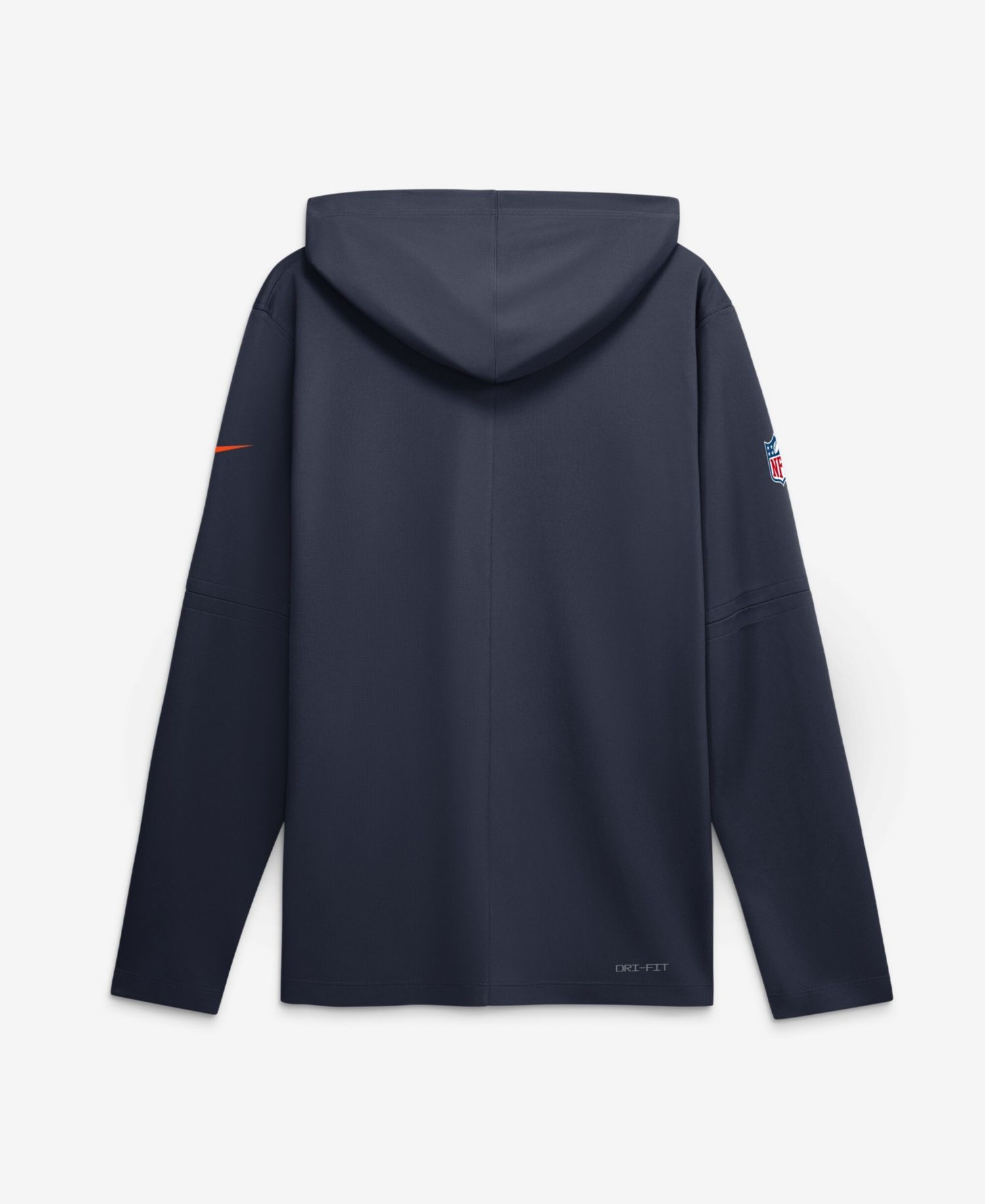 Men's Navy Chicago Bears Sideline Lightweight Long Sleeve Dri-FIT Hoodie
