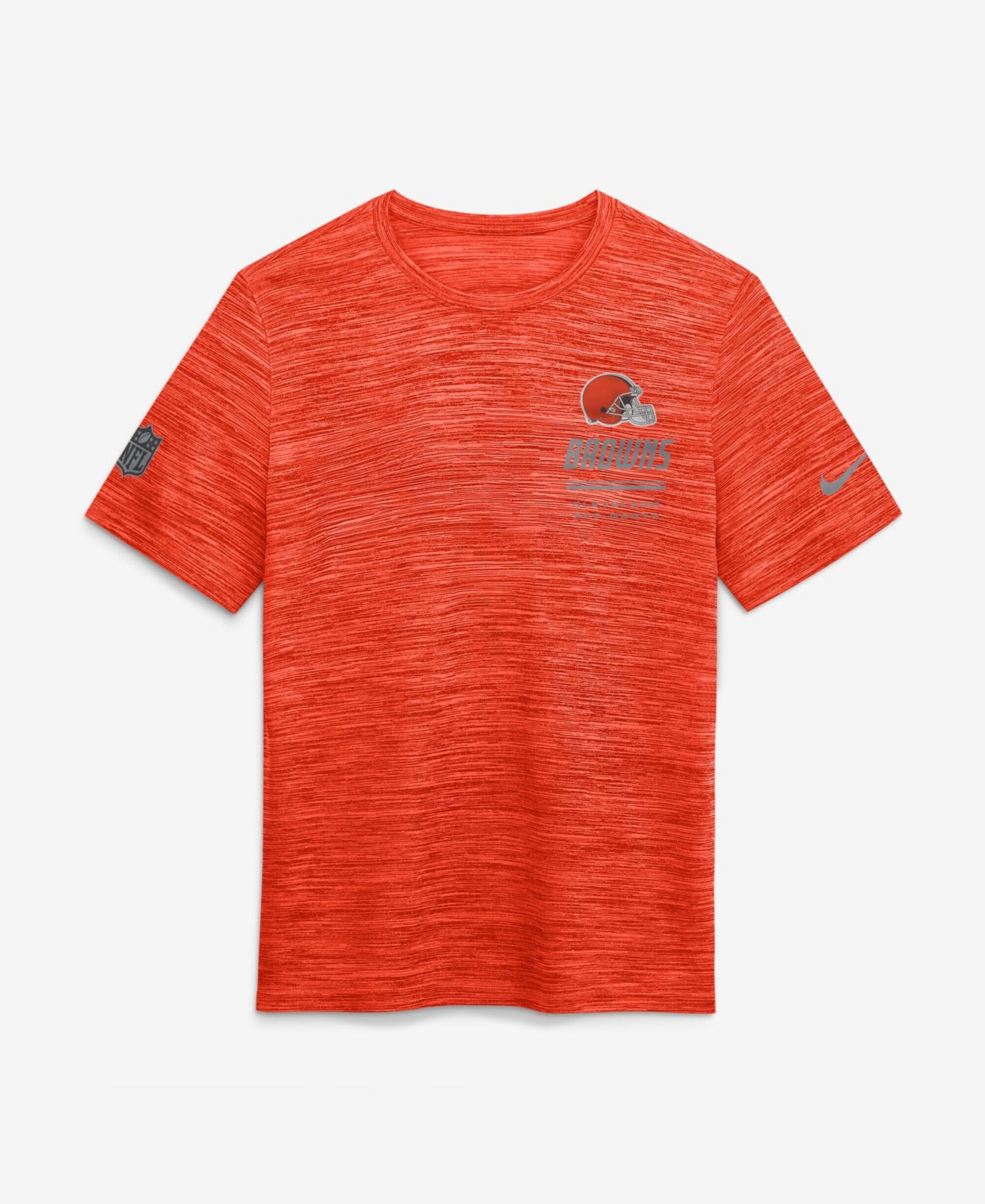 Men's Orange Cleveland Browns Sideline Double Covered Dri-FIT Velocity T-Shirt