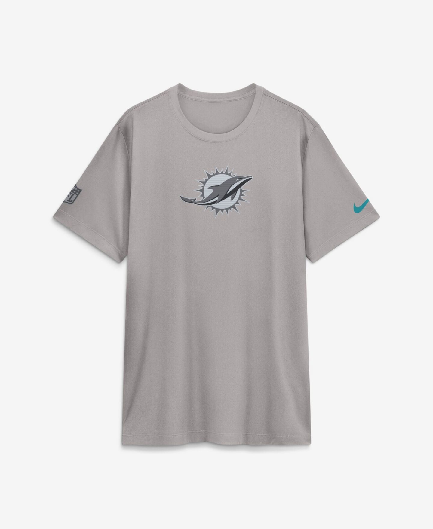 Мужская футболка Nike Gray Miami Dolphins Sideline Lead The Charge Legend Dri-FIT — фото 4