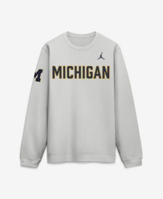 Men's Gray Michigan Wolverines 2026 Sideline Club Sweatshirt
