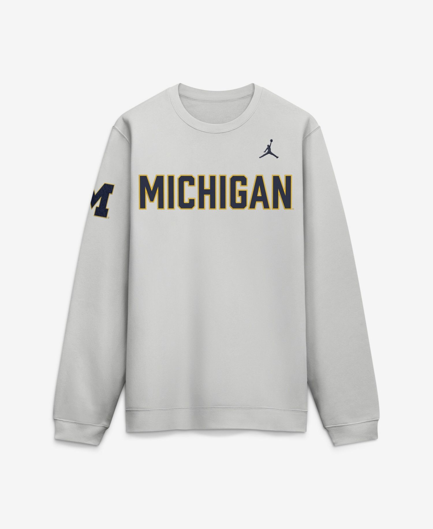 Men's Gray Michigan Wolverines 2026 Sideline Club Sweatshirt
