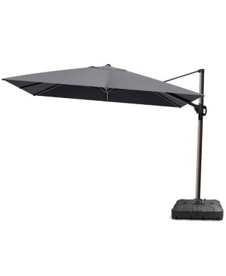 Outdoor Patio 9X12Feet Aluminum Cantilever Umbrella with Wheel Base
