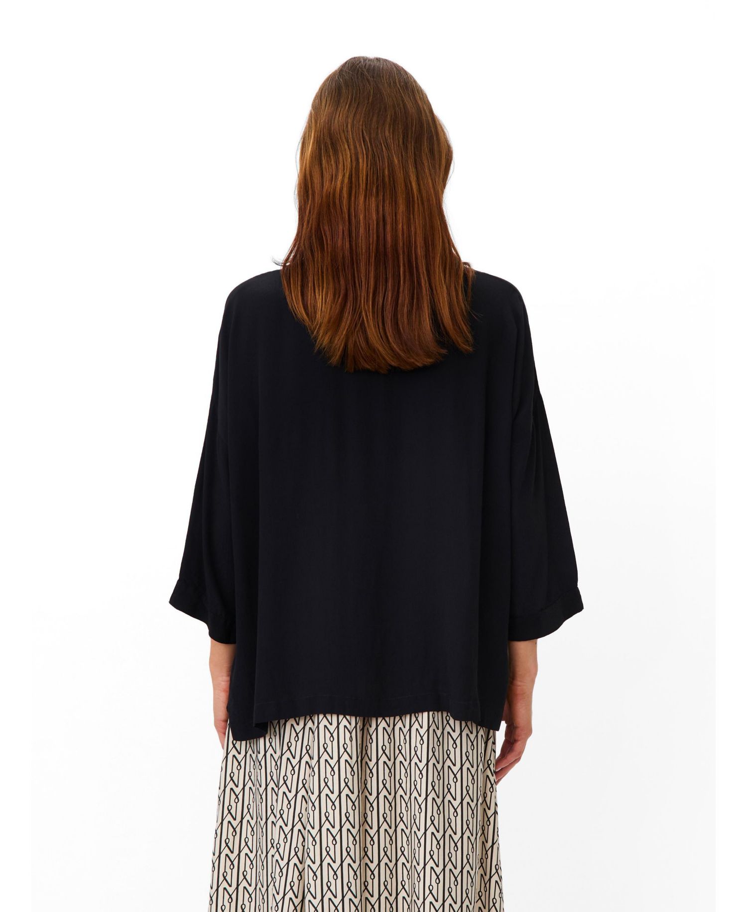 Women's Mabecca Round Neck Draped Blouse