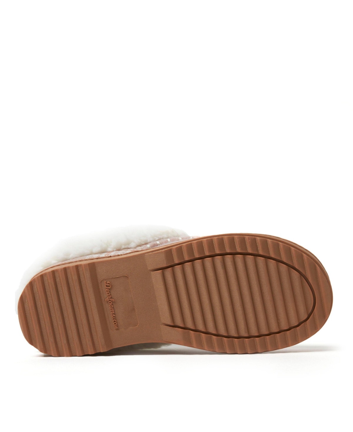 Dearfoams Women's Nyla Felted Plaid Moc Toe Clog Slippers