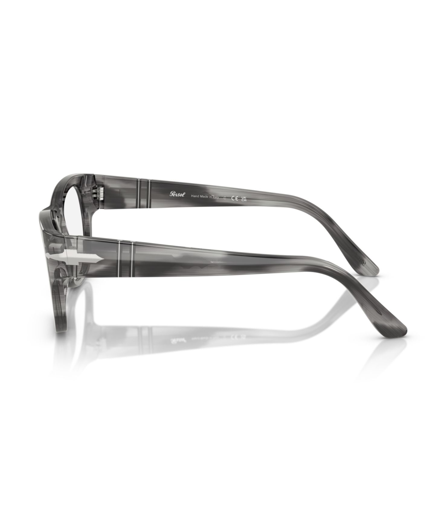 Очки Persol Unisex Eyeglasses, PO3297V, цвет: Полосатый серый — фото 3