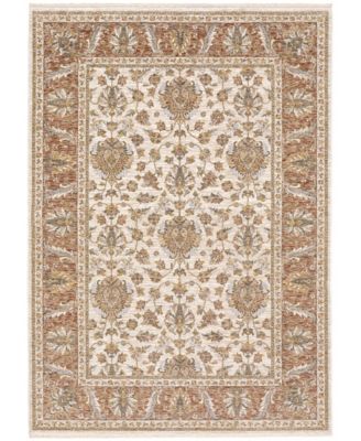 Maharaja 5091Z Rust and Ivory 2' x 3' Area Rug