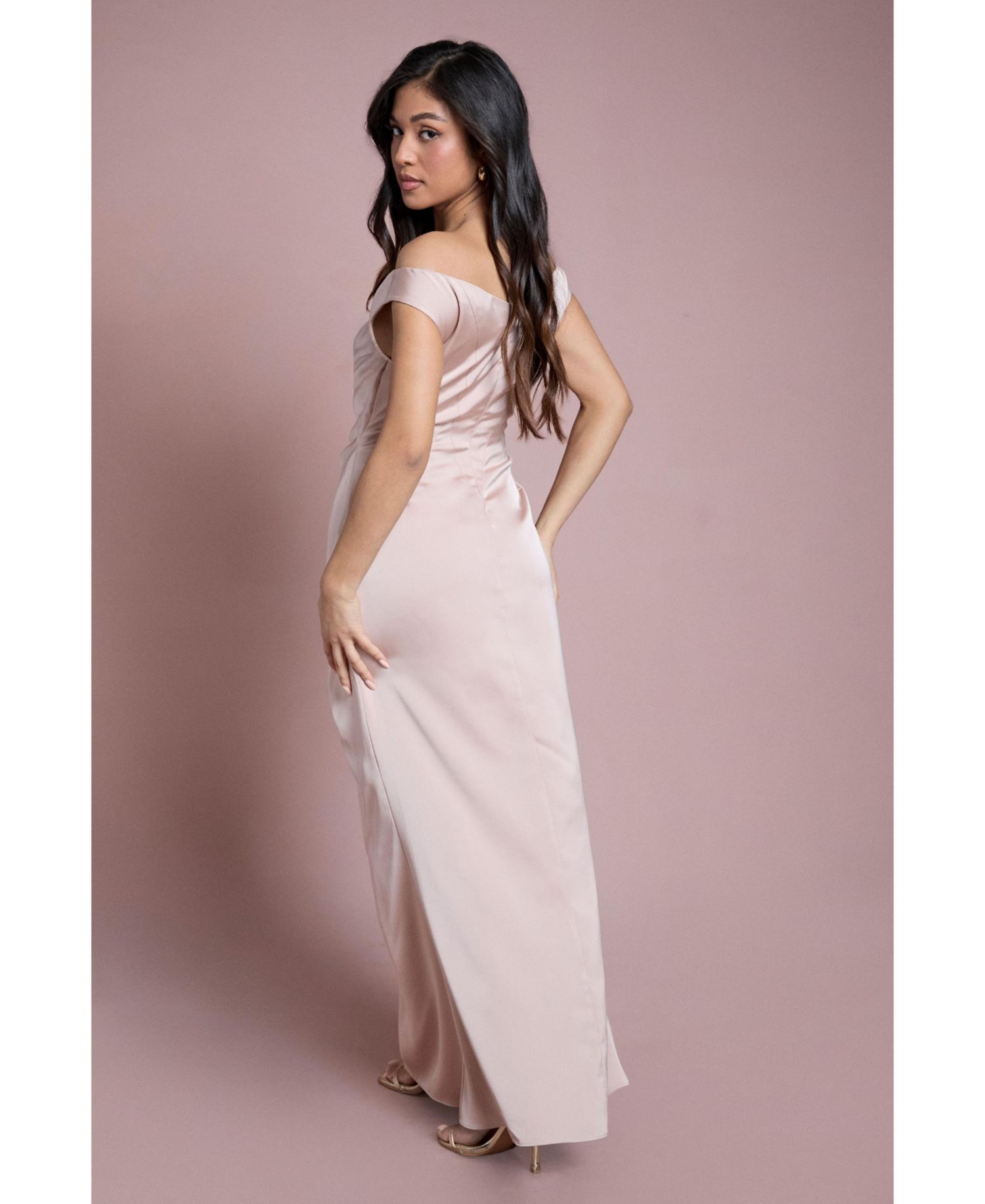 Women's Petite Bardot Maxi Dress