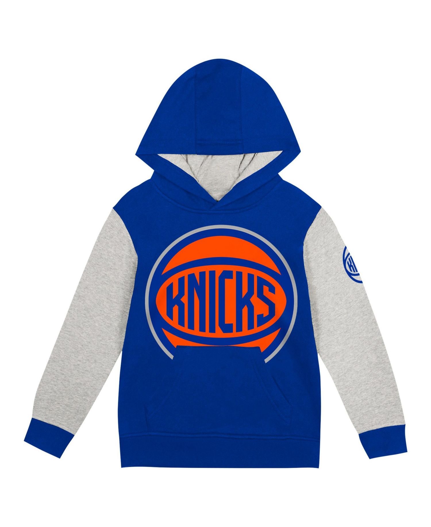 Toddler Blue New York Knicks Fair Catch Fleece Pullover Hoodie