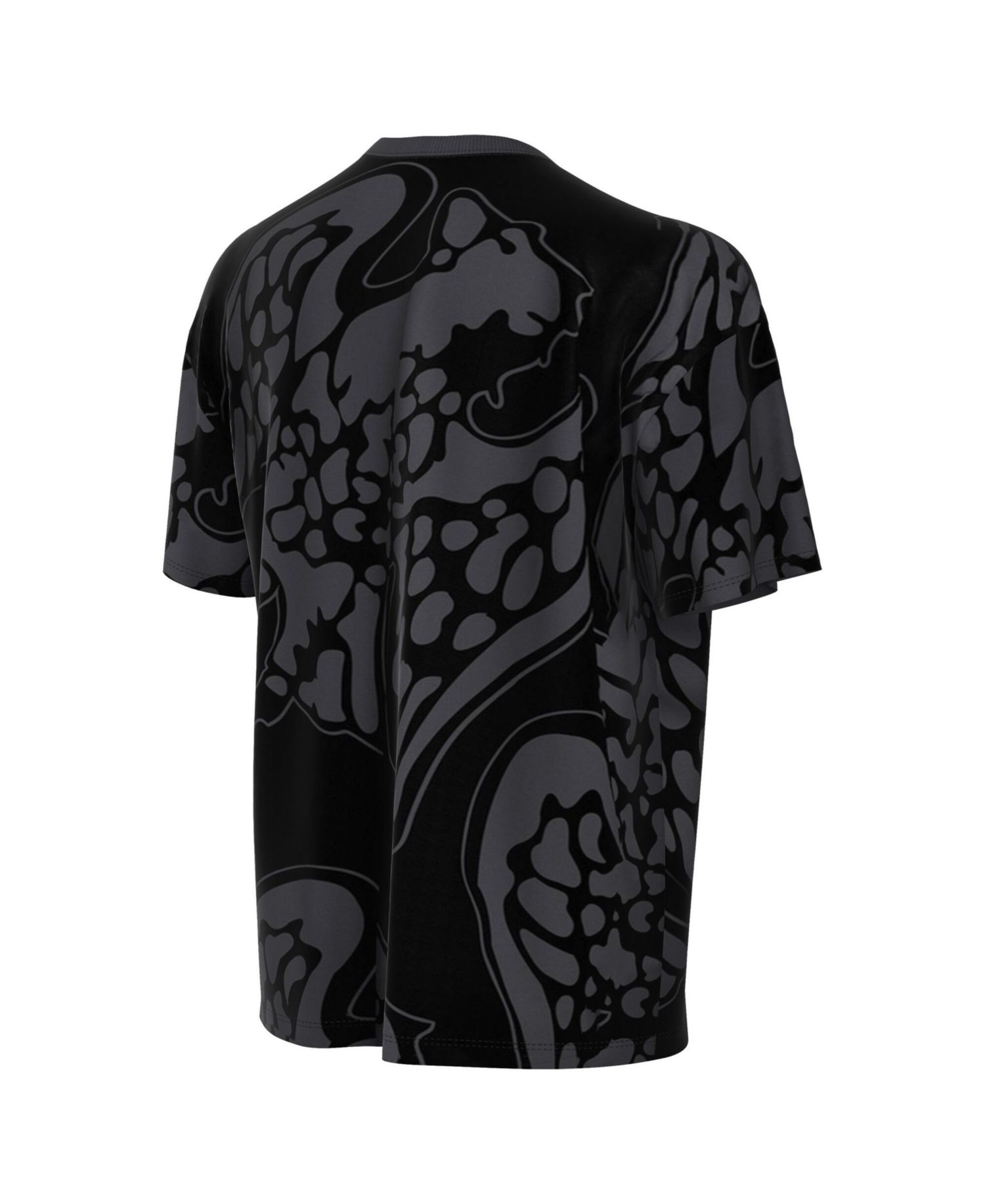Big Boys and Girls Gray Nigeria National Team Allover Print T-Shirt