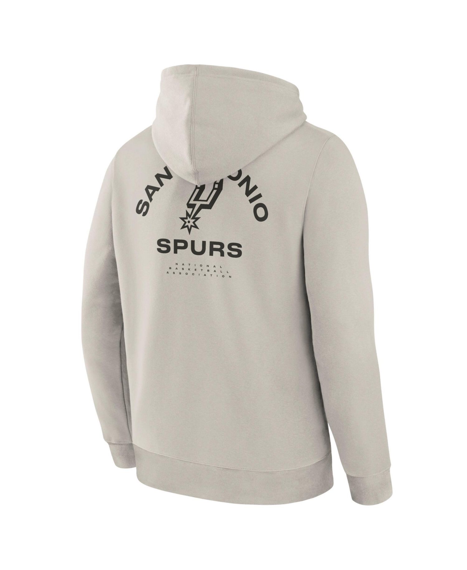 Men's Off White San Antonio Spurs Crossover Collection Blocked Shot Premium Pullover Hoodie