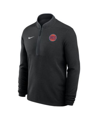 Men's Black New York Knicks Dri-FIT Victory Quarter-Zip Pullover