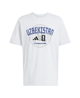 Men's White Uzbekistan National Team 2026 FIFA World Cup Qualifier T-Shirt
