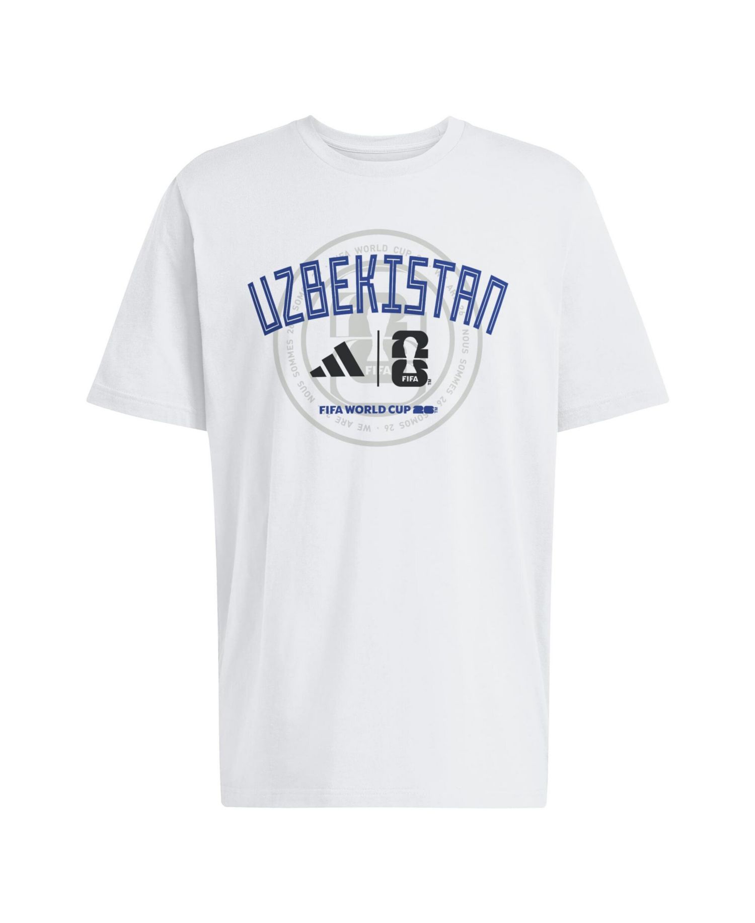 Men's White Uzbekistan National Team 2026 FIFA World Cup Qualifier T-Shirt