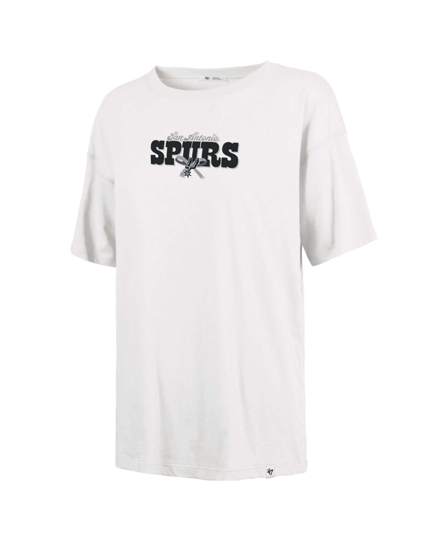 Women's White San Antonio Spurs Bow and Banner Sadie T-Shirt