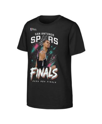 Big Boys and Girls Victor Wembanyama Black San Antonio Spurs 2026 NBA Finals Grit T-Shirt