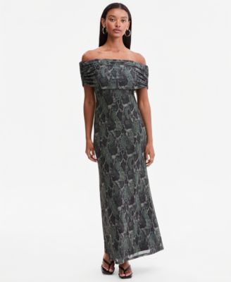 Women's Off-The-Shoulder Maxi Dress