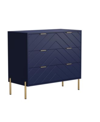 3 Drawers Storage Chest, 32 Inch Monden Chest of Drawers, 3 Tier Storage Cabinet for Hallway, Living Room