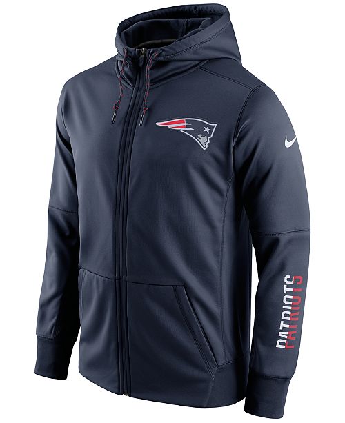 Nike Men S New England Patriots Circuit Full Zip Hoodie Reviews Sports Fan Shop By Lids Men Macy S