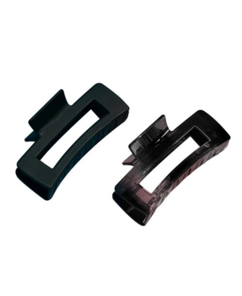 Женские аксессуары GIMME beauty Rectangle Claw Clip Duo - Hair Clips with Velvet-Like Finish for All Hair Types - Claw Clip Set - 2 Pack