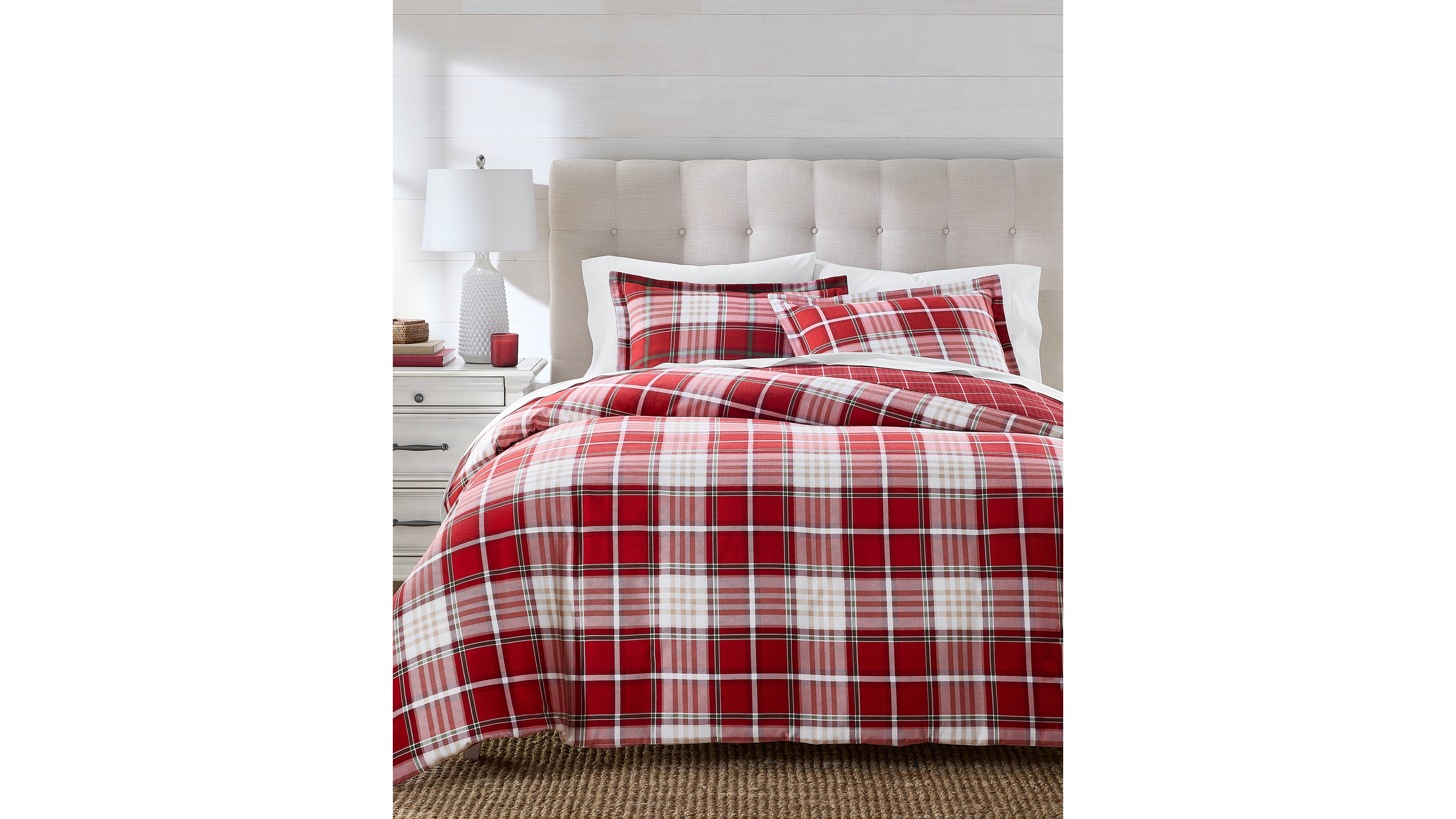 Charter Club Festive Plaid Flannel 2-Piece Comforter Set, Twin, Macy's Exclusive