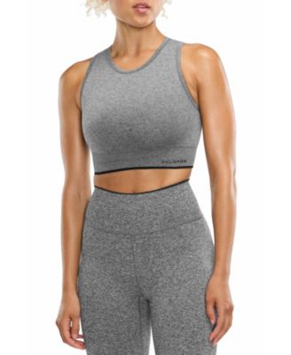 Women's Seamless Melange High Neck Bra