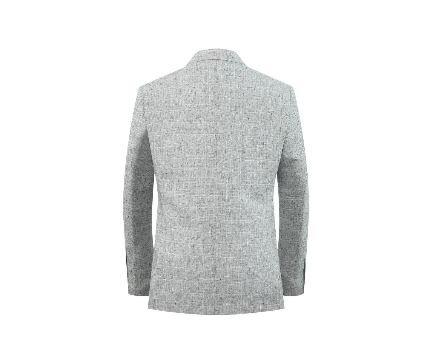 Мужская куртка Elie Balleh Slim Fit Melange Sports Coat, цвет: Серебряный — фото 4