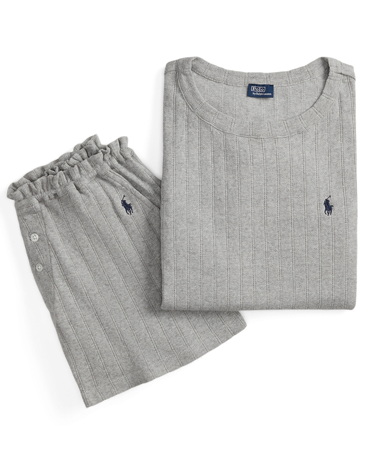 Polo Ralph Lauren Women's Cotton Tank Top & Boxer Shorts, 2-Piece Pajama Set