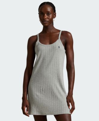 Women's Round Neck Cotton Cami Slip Dress