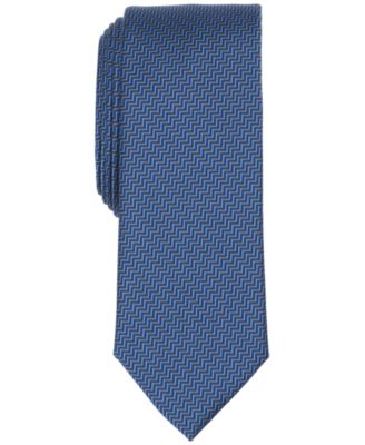 Men's Chevron Pattern Skinny Tie
