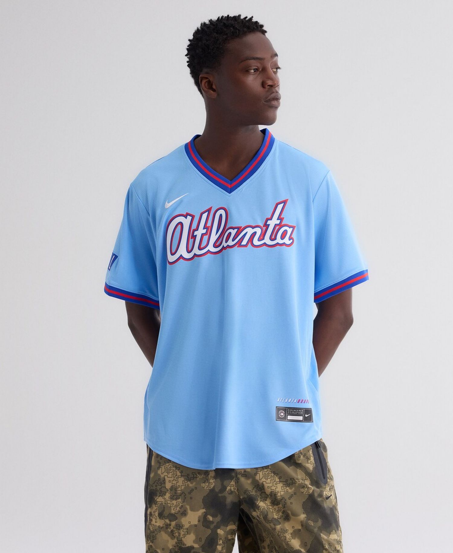 Men's Powder Blue Atlanta Braves 2026 City Connect Stadium Jersey