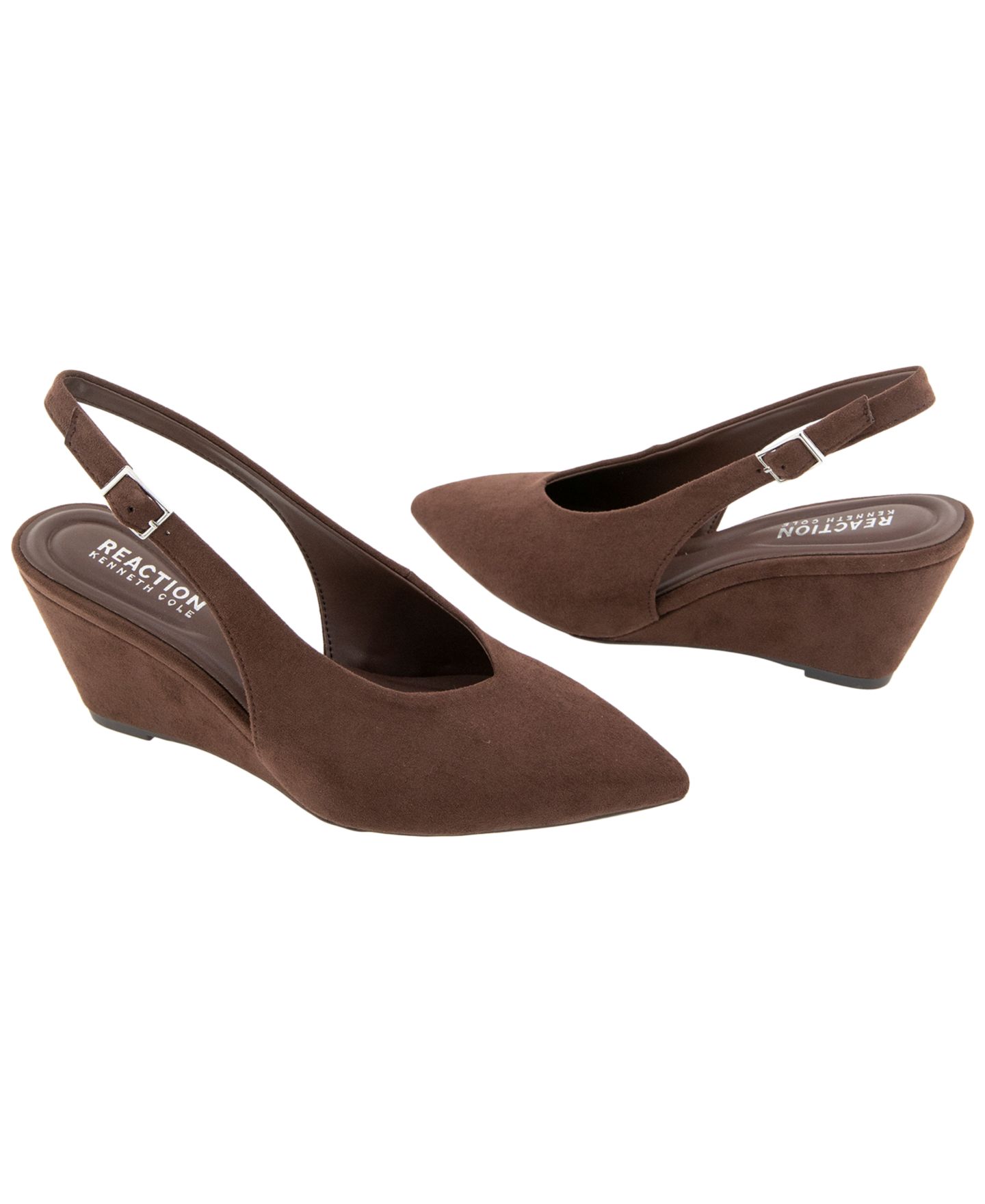 Женские туфли Kenneth Cole Reaction Enzo Slingback Wedge Pumps, цвет: Шоколадный — фото 7