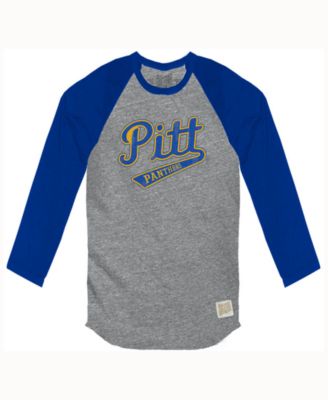 Retro Brand - Men's Pittsburgh Panthers Color Block Long Sleeve T-Shirt