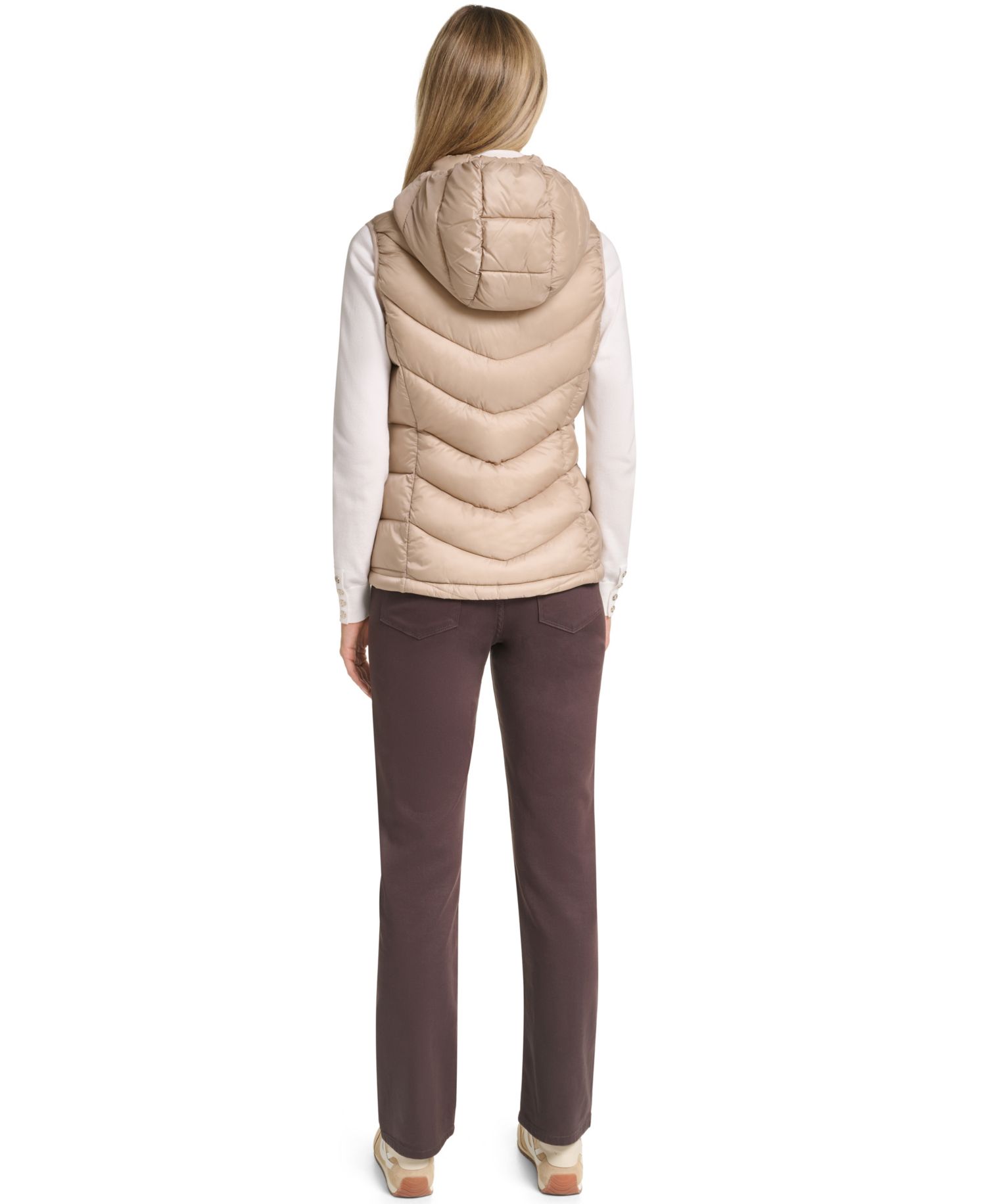 Women's Packable Hooded Puffer Vest