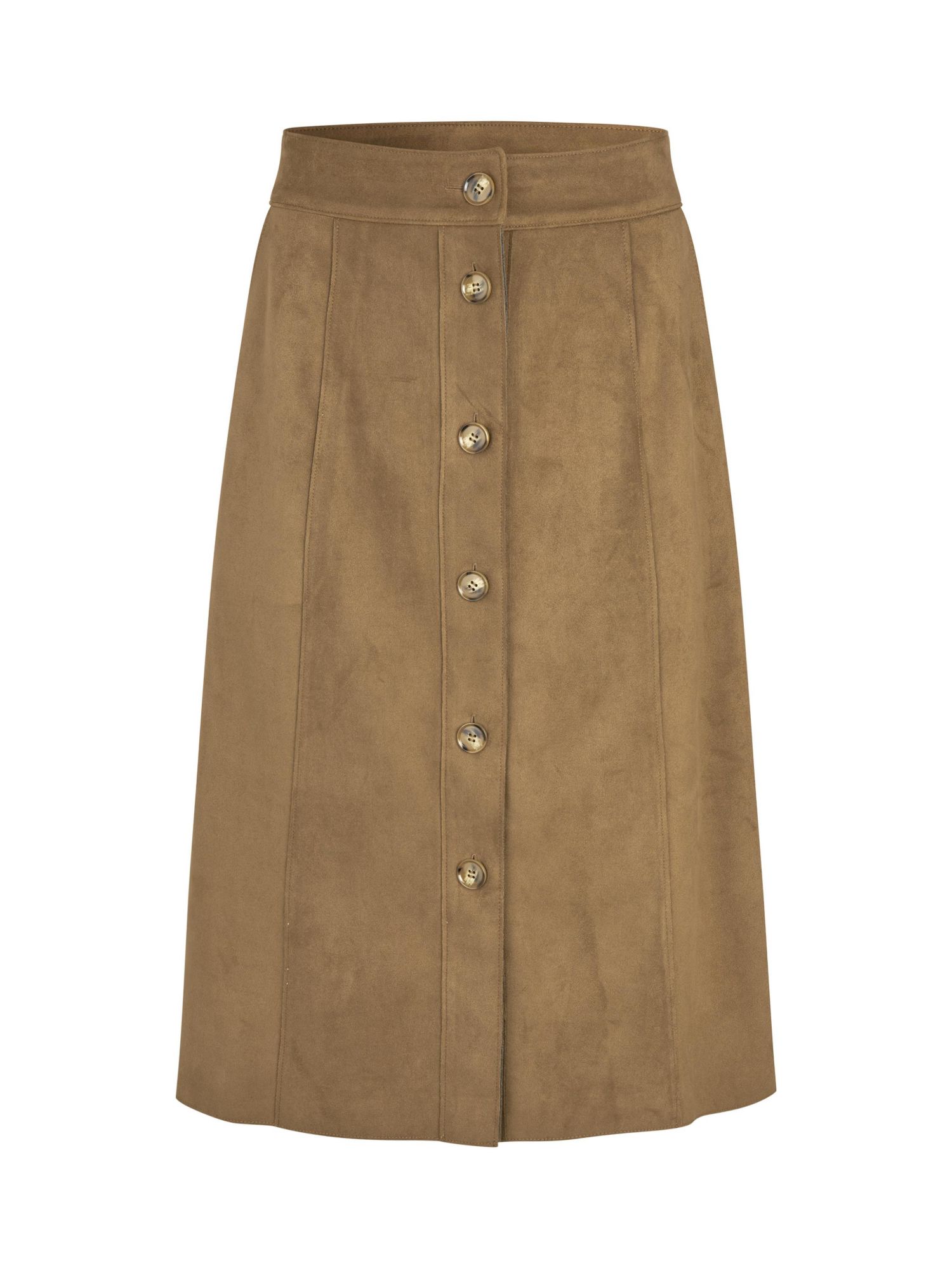 Women's Button Front Midi Skirt