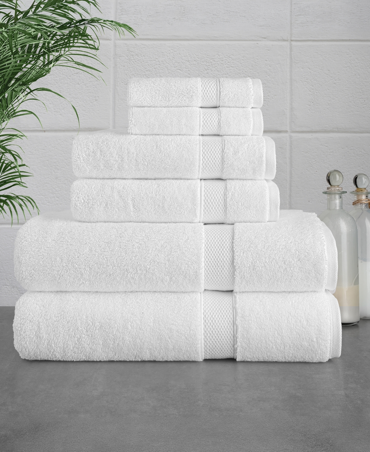 Linum Home Textiles Anovia Turkish Cotton Oversized -Piece Towel Set