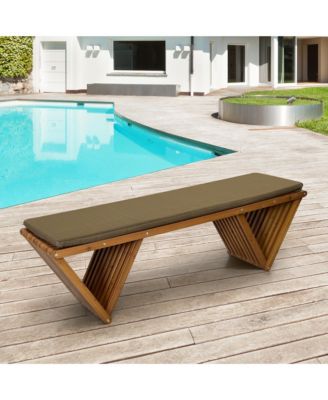 Mega Casa All-Weather Outdoor Corner Chair, Patio Triangle Accent Armchair for Garden, Porch and Fire Pit