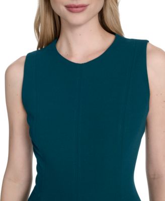 calvin klein women's sleeveless midi a-line dress Calvin Klein Women's Sleeveless A-line Belted Midi Dress, Meadow, 12 at  Amazon Women's Clothing store